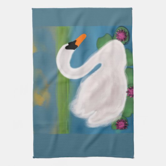 Handtücher für Weißschwäne (Vertikal)