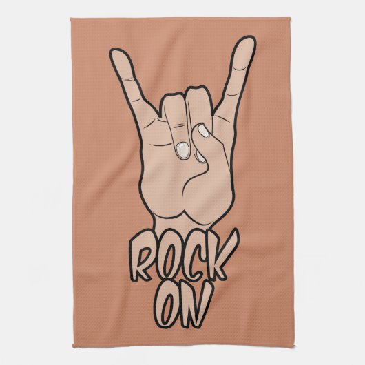 Handtücher in Farbe ROCK ON. (Vertikal)
