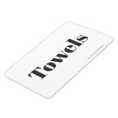 Handtücher - mit Adresse/Website Magnet (Linke Seite)