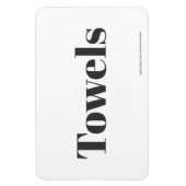 Handtücher - mit Adresse/Website Magnet (Vertikal)