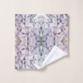 Handtücher mit geometrischem Muster in Pastellfarb (Waschlappen)