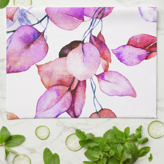 Handtücher mit hübschem Blumenmotiv (Gefaltet)