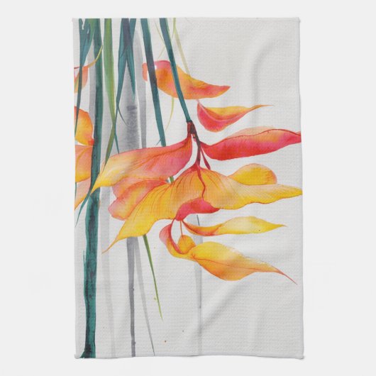 Handtücher mit hübschem Blumenmotiv (Vertikal)