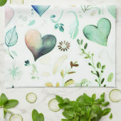 Handtücher mit hübschem Blumenmotiv (Gefaltet)