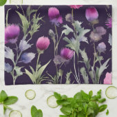 Handtücher mit hübschem Blumenmotiv (Gefaltet)