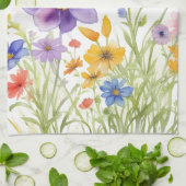 Handtücher mit hübschem Blumenmotiv (Gefaltet)