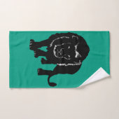Handtücher mit Löwe-Silhouette in den Farben (Handtuch)