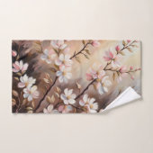 Handtücher mit weißer Rosa Brandung (Handtuch)