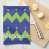 Handtücher "Weihnachtsbäume und Sterne" (Viertel Falte)