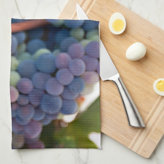 Handtücher / Weintrauben (Viertel Falte)