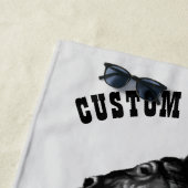 Handtuchgeschenk für Pferde mit individuellem Text Strandtuch (Beispiel)