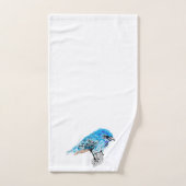 Handtuchhalter: Blue Bird Badhandtuch Set (Handtuch)