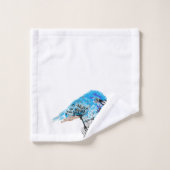 Handtuchhalter: Blue Bird Badhandtuch Set (Waschlappen)