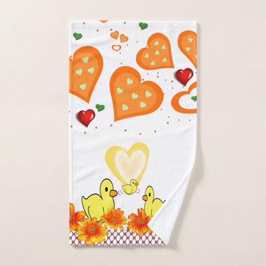 Handtuchhalter Gelbe Enten Orangenpfeife Sets (Handtuch)