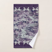 Handtuchhalter Lavendel und Bogen Personalisiert Badhandtuch Set (Handtuch)