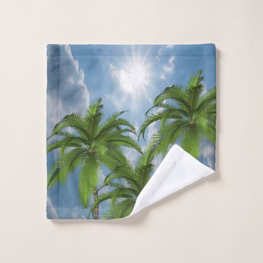 Handtuchhalter Sets Palme Tree (Waschlappen)