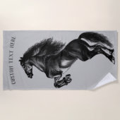 Handtuchhandtuch für Pferde - Farben auswählen Strandtuch (Vorderseite)