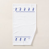 Handtuchhandtuch - Meerpferde und -wellen Badhandtuch Set (Handtuch)