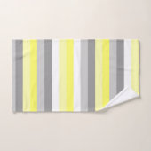 Handtuchhandtuch Set aus gelben, weißen und grauen (Handtuch)