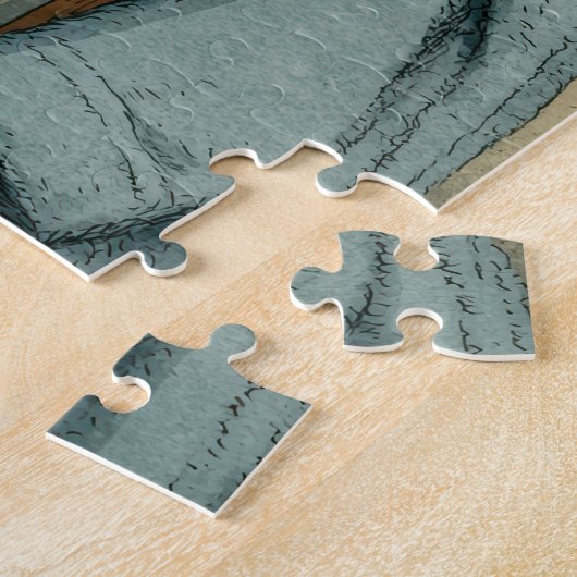 Handtuchkopf Hund & Sneaky Cat - Funny Puzzle (Seite)