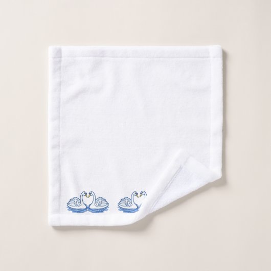 Handtuchschwan Badhandtuch Set (Waschlappen)