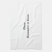 Handtuchwiederverwendung Alternative zu Papierhand Geschirrtuch (Vertikal)