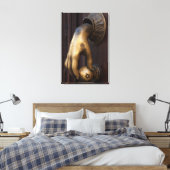 Handtür-Klopfer nah-up, Mexiko Leinwanddruck (Insitu (Schlafzimmer))