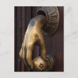 Handtür-Klopfer nah-up, Mexiko Postkarte