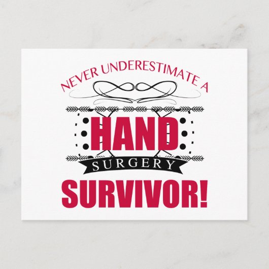 Handüberlebende Operation Postkarte (Vorderseite)
