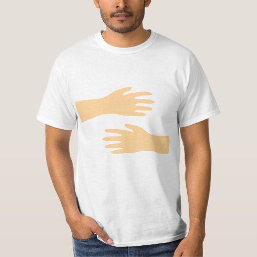 Handumarmungs-Pressungs-Umarmungs-Shirt frei T-Shirt (Vorderseite)