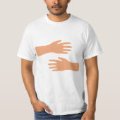 Handumarmungs-Pressungs-Umarmungs-Shirt frei T-Shirt (Vorderseite)