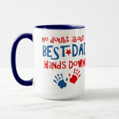 Handunten beste Vater-Tasse Tasse (Links)