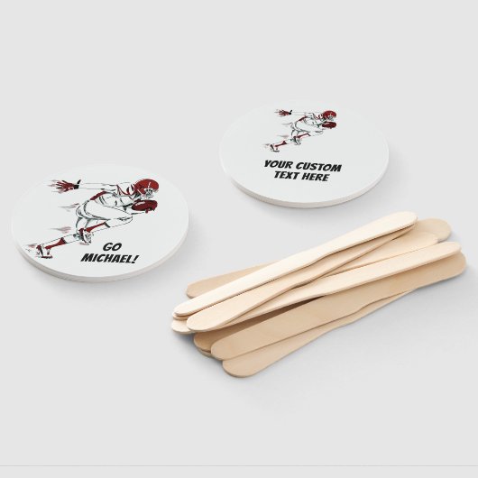 Handventilatoren für benutzerdefinierte Text-Fußba Fächer (Non-assembled)