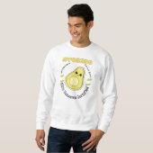 Handverlesenes Avocado-Frucht-Label  Sweatshirt (Vorne ganz)