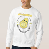 Handverlesenes Avocado-Frucht-Label  Sweatshirt (Vorderseite)