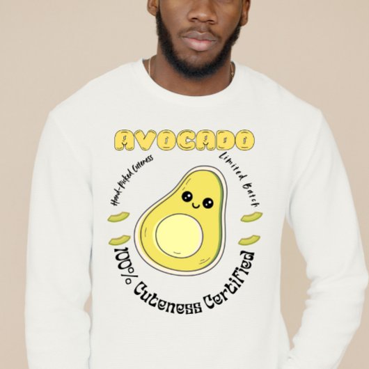 Handverlesenes Avocado-Frucht-Label  Sweatshirt