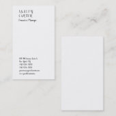 Handvoll eleganter, eindrucksvoller schlichter Man Visitenkarte (Vorne/Hinten)