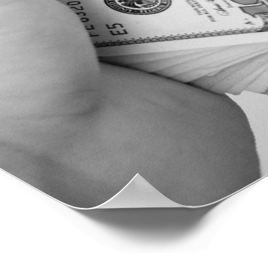 Handvoll Geld Poster (Ecke)