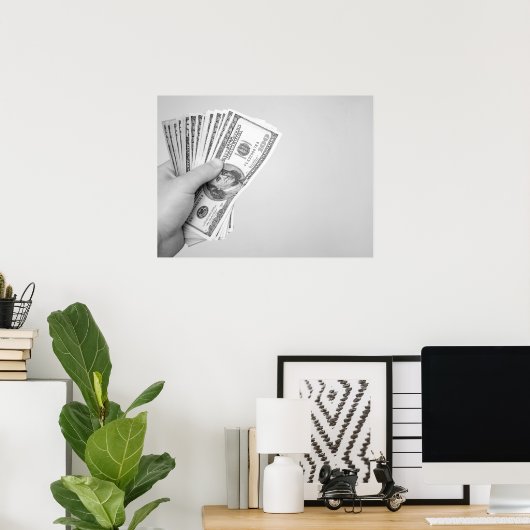 Handvoll Geld Poster (Heimbüro)