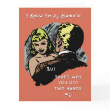 Handvoll lustig ?Retro Gruß