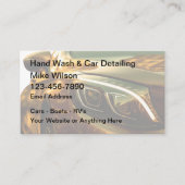 Handwagen und Auto mit detaillierten Visitenkarten Visitenkarte (Vorderseite)