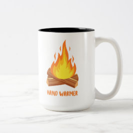 Handwärmer-Campfeuer Zweifarbige Tasse
