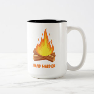 Handwärmer-Campfeuer Zweifarbige Tasse