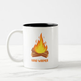 Handwärmer-Campfeuer Zweifarbige Tasse