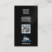 Handwaschanlagen | Kfz-Waschkarte Visitenkarte (Rückseite)