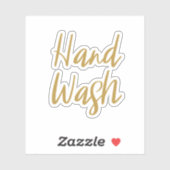 Handwaschaufkleber Aufkleber (Blatt)