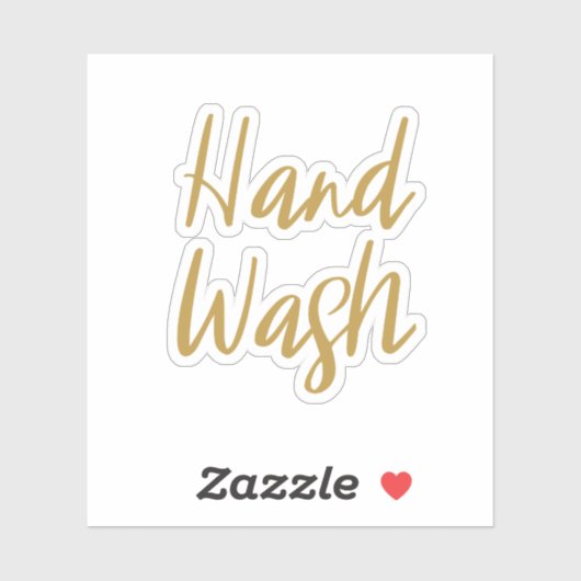 Handwaschaufkleber Aufkleber (Blatt)