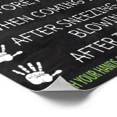 Handwaschbecken Poster (Ecke)