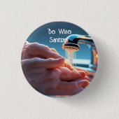 Handwäsche Rette Button-Abzeichen Button (Vorderseite)