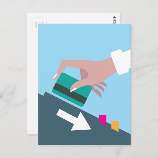 Handwaschkarte Postkarte (Vorne/Hinten)